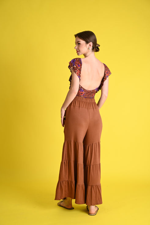 Swim 2023: Spice Swimsuit and Tiered Pants Cover-Up Set